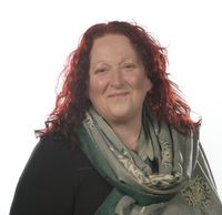 Portrait of Lorna Kinnaird.
