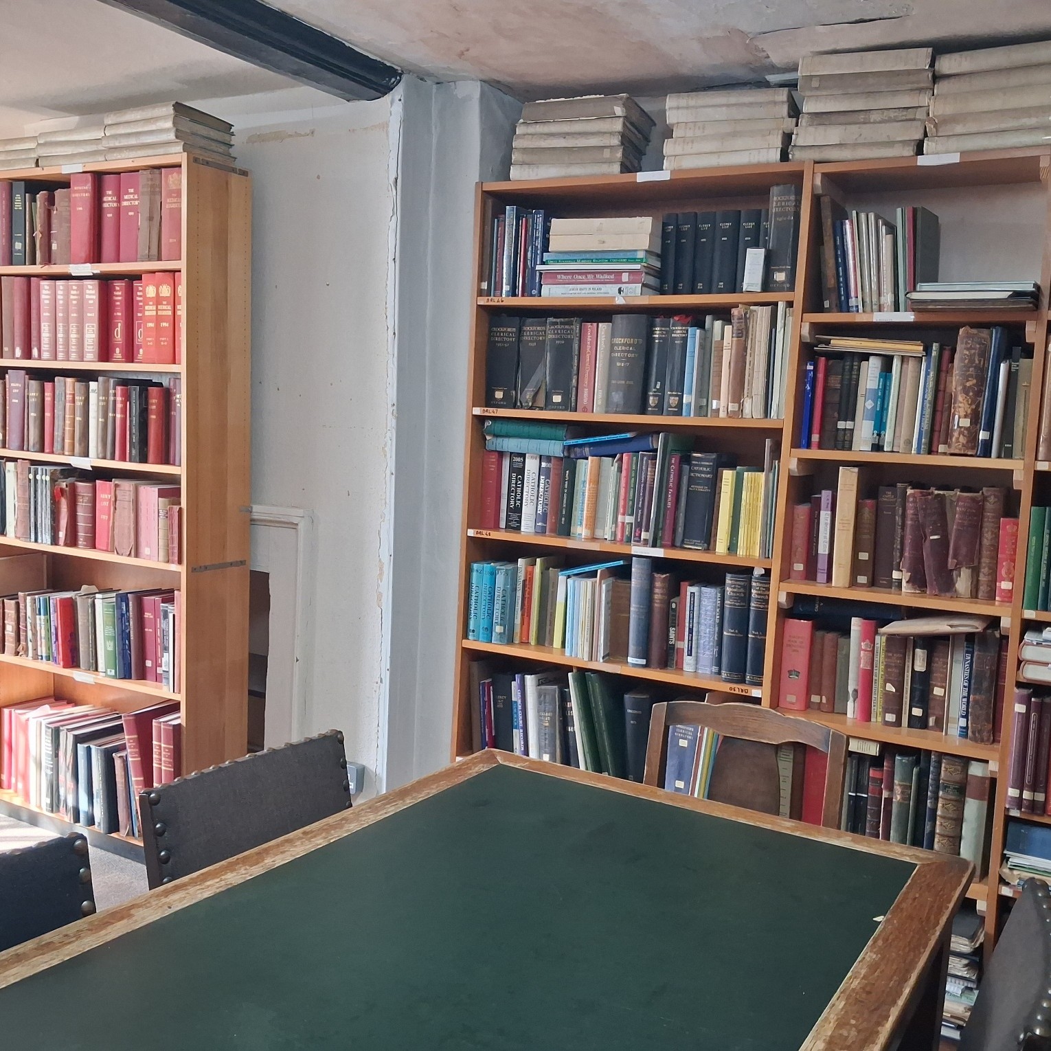 Library collections at the IHGS Canterbury Campus.
