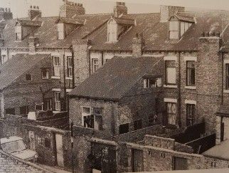 House history research materials and historic home imagery.